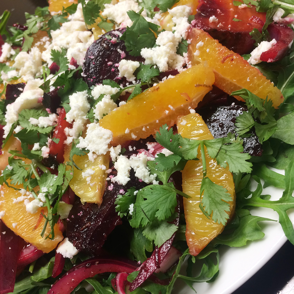 Roasted Beet Salad with Oranges and Queso Fresco